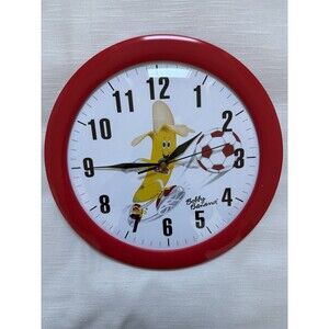 Vintage Dole Food Company Bobby Banana Soccer Clock 12”  New